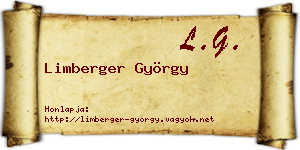 Limberger György névjegykártya