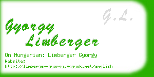 gyorgy limberger business card